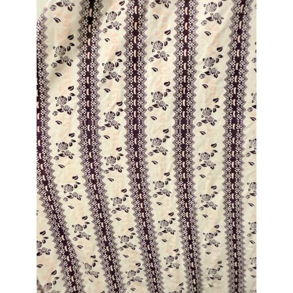 Y2K Babydoll Lace Mesh Floral Bow‎ Tie Coquette Blouse Top Medium - Picture 6 of 6